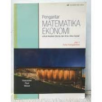 Image of Pengantar Matematika  Ekonomi  jilid  1